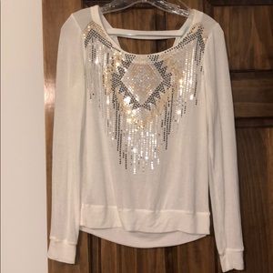 Six Degrees of Separation Sequin Top